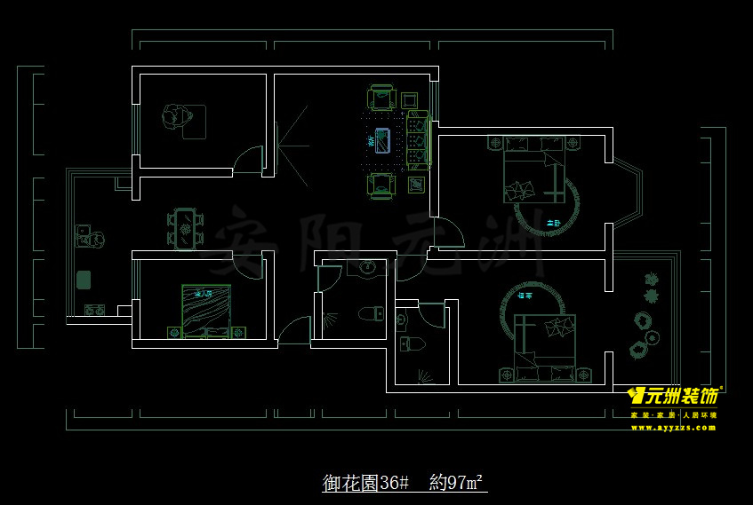 36# 97平  布置